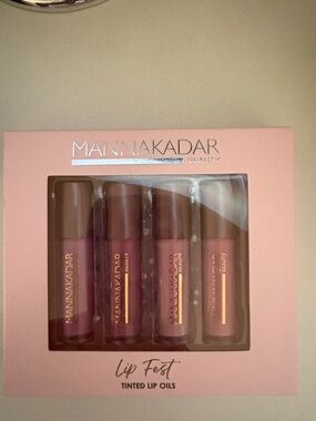Manna Kadar Lip Fest Tinted Lip Oils - Rose, Mauve, Plum, Nude